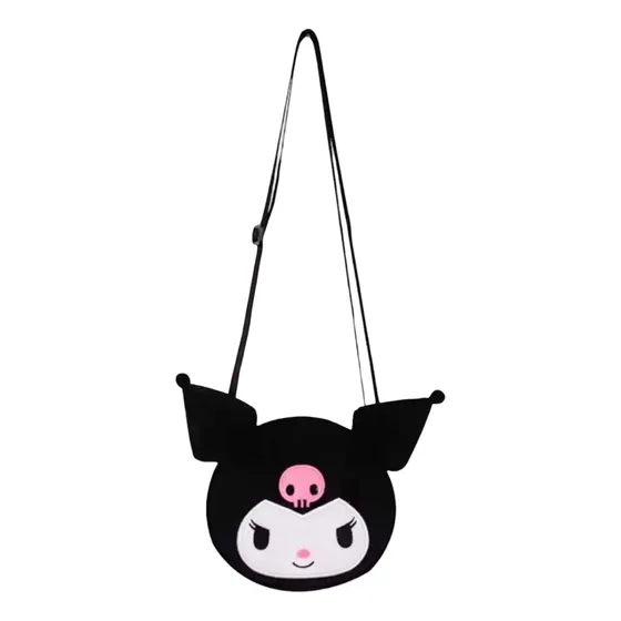 Cartera Importada Kuromi By Hello Kitty De Felpa