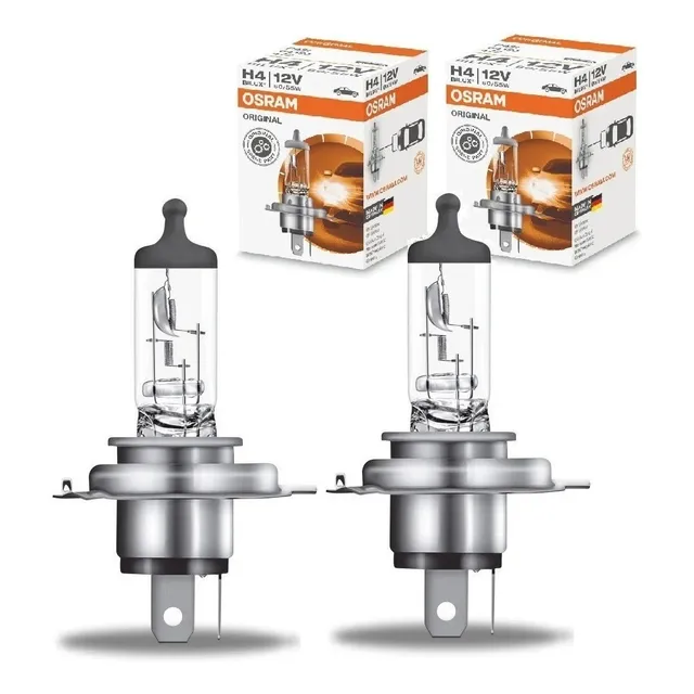 2 Lâmpada H4 12v 60/55w Bilux Original Osram Made In Germany