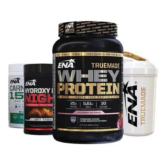 Combo Ena Definicion Muscular Quemador Proteina + Shaker