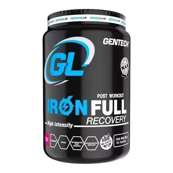 Gentech Iron Full Recovery X 500g Post Workout Beb Isotonica