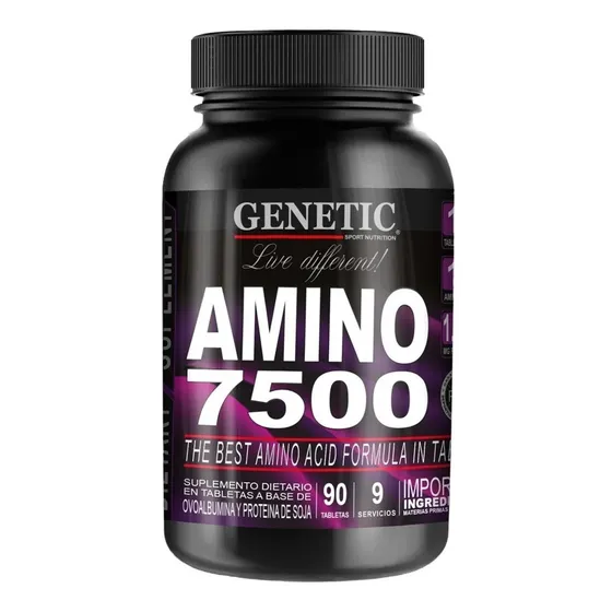 Amino 7500 Aminoacidos Esenciales X 90 Tabletas - Genetic
