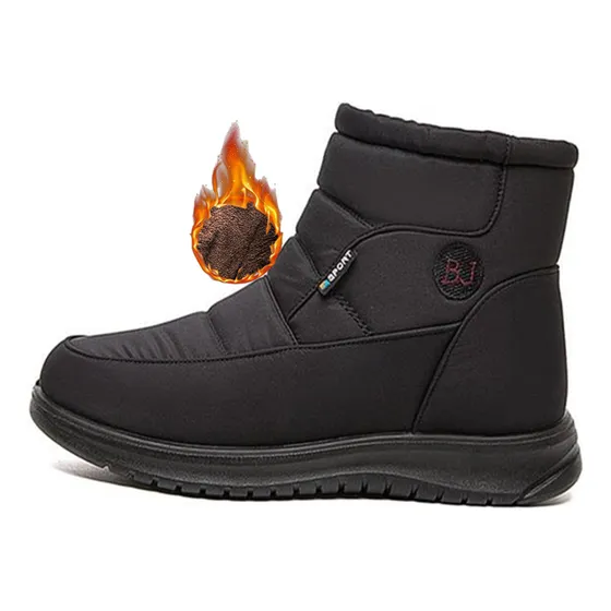 Botas De Nieve Con Forro Furry Boat Impermeables Para El Frí