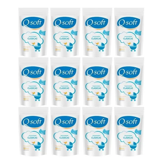 Toallas Húmedas Q - Soft Clásicas X 50u (bulto X 24)