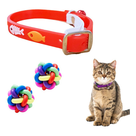 Collar Elastizado Ajustable Fish Para Gatos Collar Elastizado Ajustable Fish Para Gatos