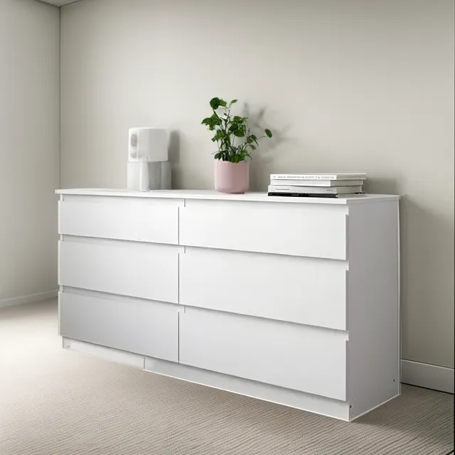 Comoda De Melamina De 18 Mlm Espesor Color Blanco Premium