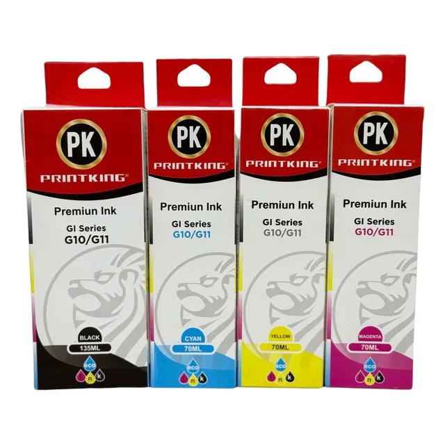 Kit 4 Tintas Genericas Compatibles Con Canon G2160 Y G3160