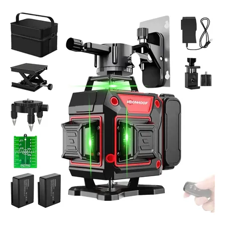 Nível A Laser 16 Linhas 4d Verde 30m 360 Graus Nivel Laser