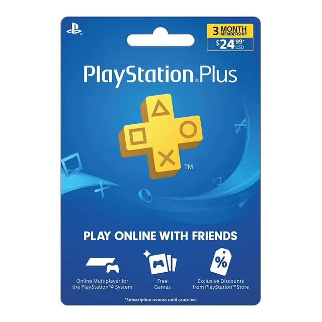 Tarjeta Plus 3 Meses Sony Playstation Digital Usa