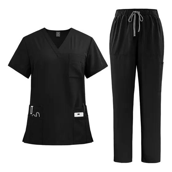 Pijama Quirúrgica Scrub Jogger Uniforme Antifluido Con Bolsa