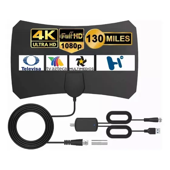 Antena De Tv Digital Hdtv 4k 1080p Para Interiores Antena | Cuotas sin interés