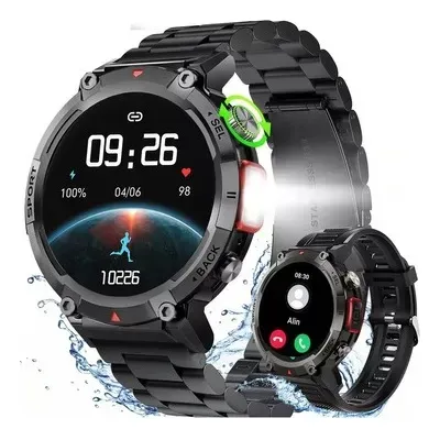 Reloj Inteligente Smartwatch Con Linterna Para Android E Ios
