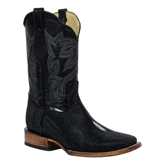 Botas Piel Mantarraya Macho Original Vaquera Bulldog Texana