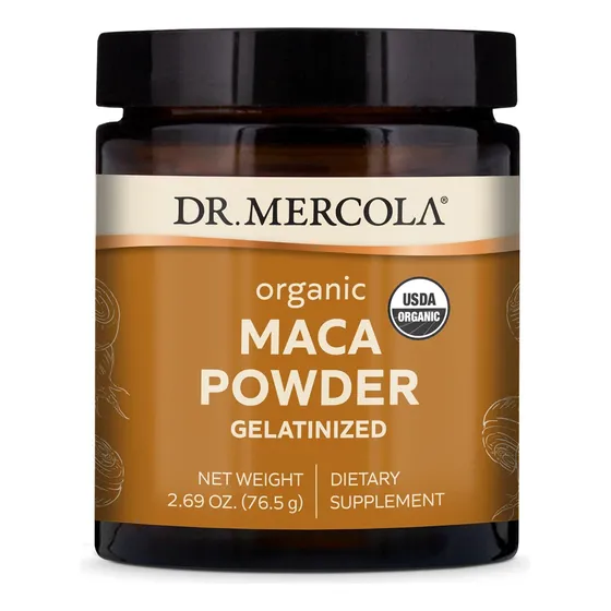 Suplemento Dr. Mercola Maca Orgánica En Polvo Gelatinizada 8