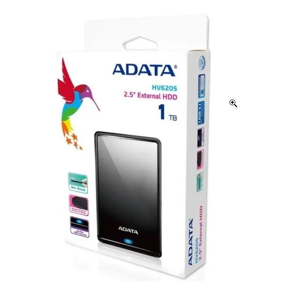Disco Duro Externo Adata Hv620s 1tb Negro - Mosca