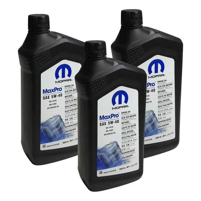 Aceite Motor Maxpro Mopar 5w-40 Api Sp 946ml Pack X3