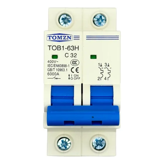 Interruptor Termomagnetico Ac Riel Din 2 Polos
