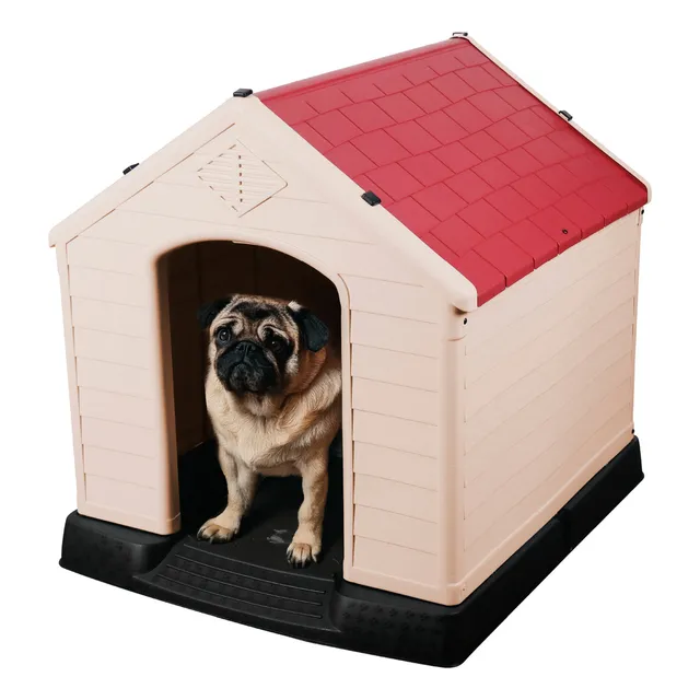 Poli Pets PP-CPMPQ casa para perro raza pequeña color rojo