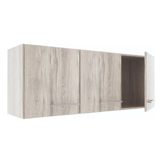 Alacena Melamina Orlandi 1.20 Blanco/wuengue Color Abedul (Beige)