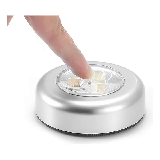 Luz Led Inalámbrica Adhesiva Práctica A Armarios Y Pasillos