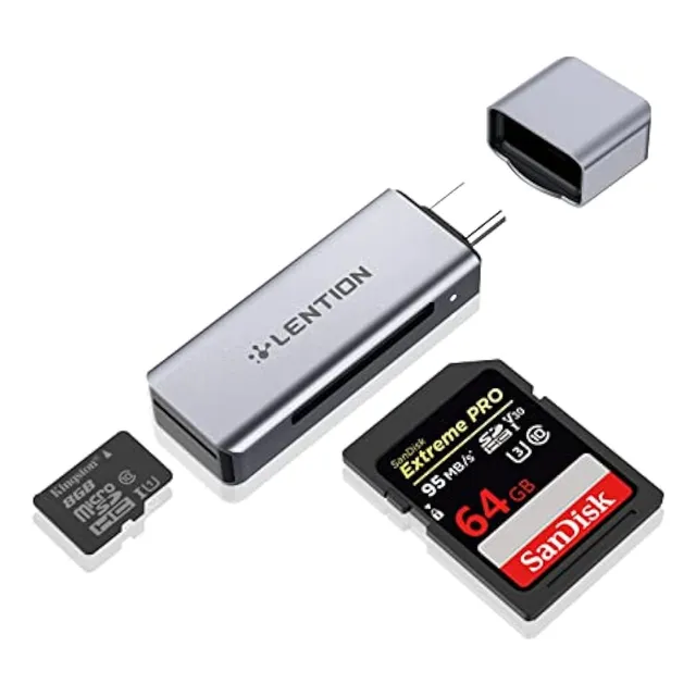 Lention Lector De Tarjetas Usb C A Sd/micro Sd,