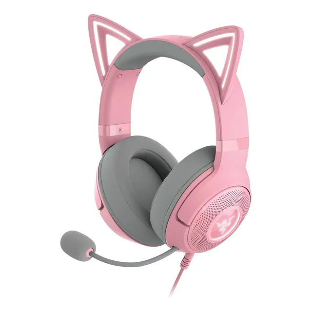 Audifono C/microf. Razer Kraken Kitty V2 Chroma Usb Quartz Color Rosa