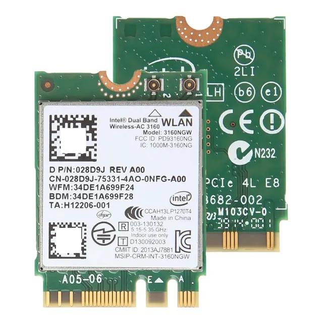Tarjeta Wifi  Intel 3160ngw Ac 3160 Ac3160 Dell Hp Asus