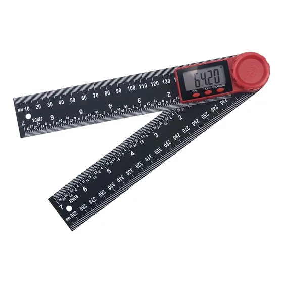 Medidor Angulo Digital 200mm Transportador 0 a 360 Grados Pr
