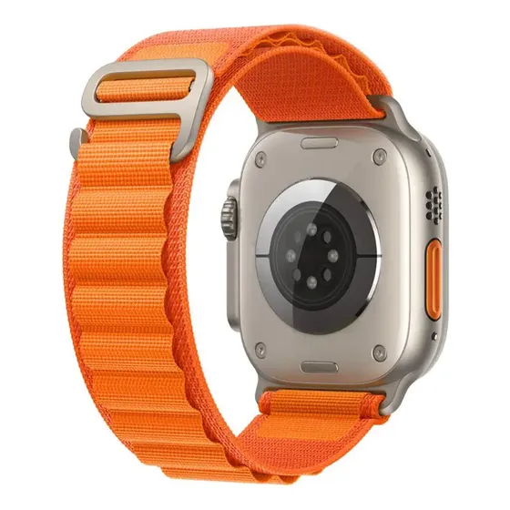 Correa Alpine Para Apple Watch 44 / 45 / 46 & Ultra 49 mm - Color Naranja - Marca Cellbox