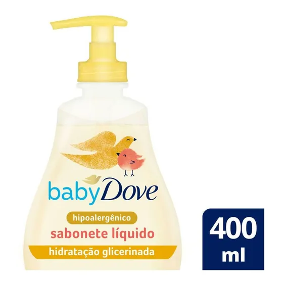 Sabonete Liquido de Glicerina Baby Dove Hidratação Glicerinada 400 ml
