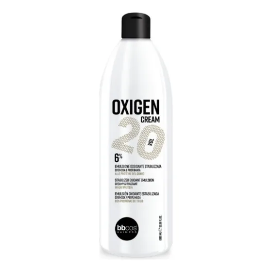 Oxidante Bbcos Oxidante Agua Oxigenada Oxigen EVO 20 V. 1000 ML tono sin tono para cabello