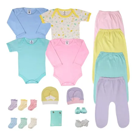 Kit 21 Pçs Maternidade Roupa De Bebê Frete Gratis