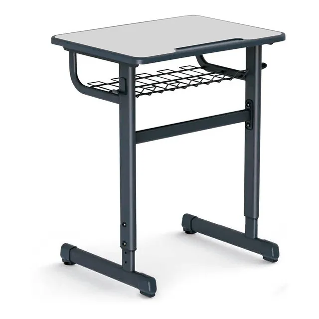Pupitre Escolar Regulable Lavable Con Rejilla Y Portalápices