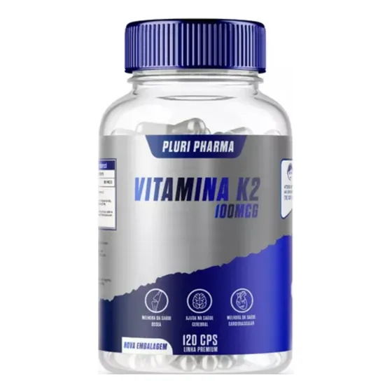 Vitamina K2 Mk7 120 Caps Pluri Pharma *yupy.import Ig