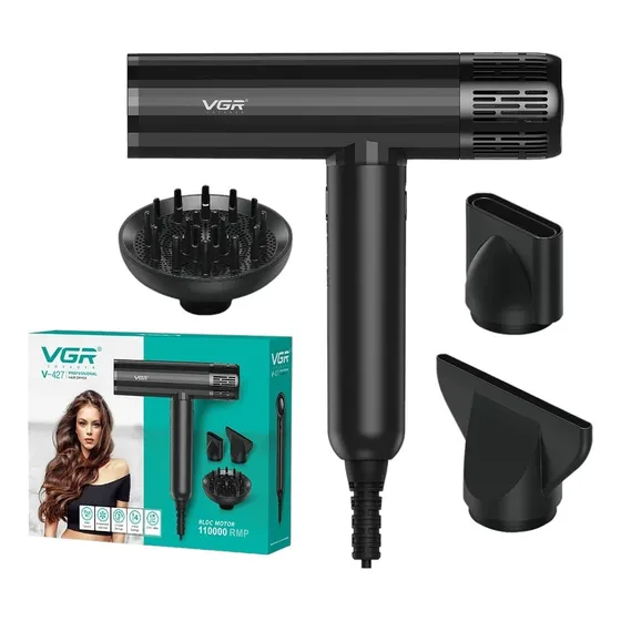 Secador de pelo VGR V-427 negro 220V