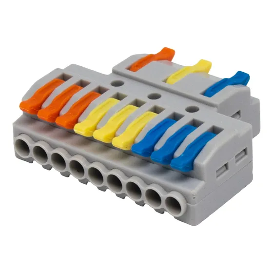 2 Borneras Rapida Empalme Presion 3 A 9 Vias 0.08 A 2.5mm2