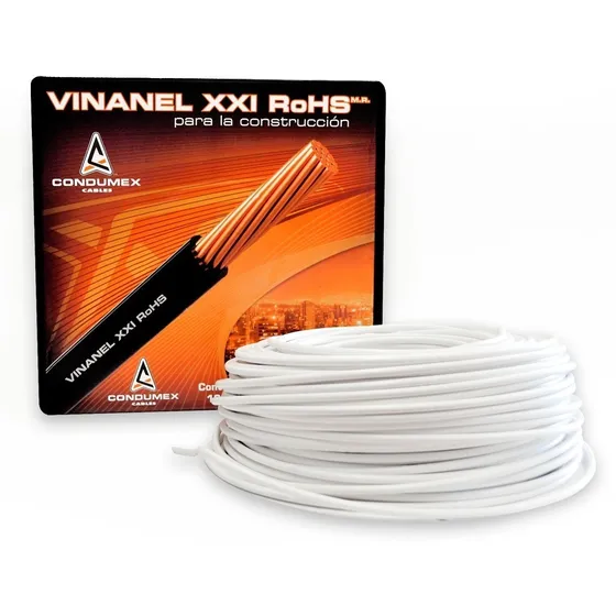 Cable De Cobre Cal 8 Awg Condumex Color Blanco