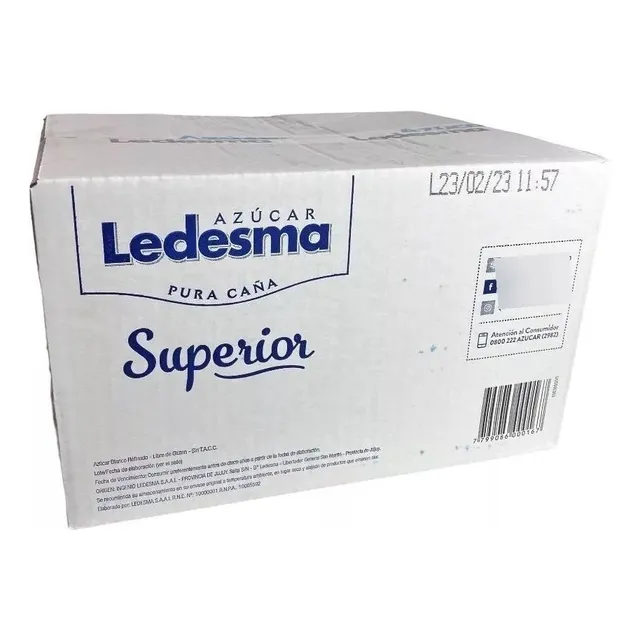 Azucar Ledesma  Pack 1000 Sobres 5g X5u