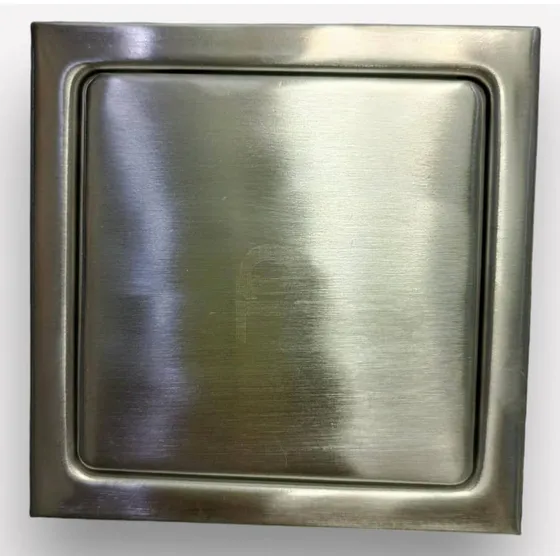 Tapa Ciega Acero Inox. Satinado C/valvula 10x10 Cm Ctl Mt