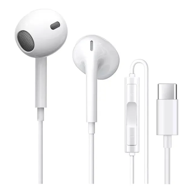 Audífonos Con Cable Tipo C Manos Libres Para Samsung Huawei Xiaomi Motorola Oppo Vivo Oneplus Para iPhone 15/16 In-ear Auriculares con chip digital Varmi