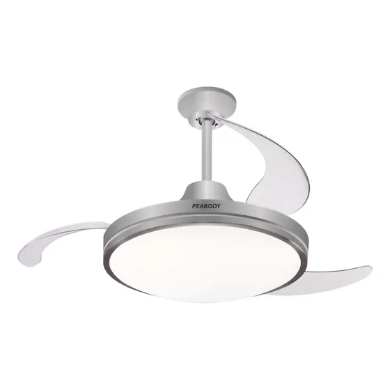 Ventilador de Techo Peabody Pe-vtrdc425s color Plata