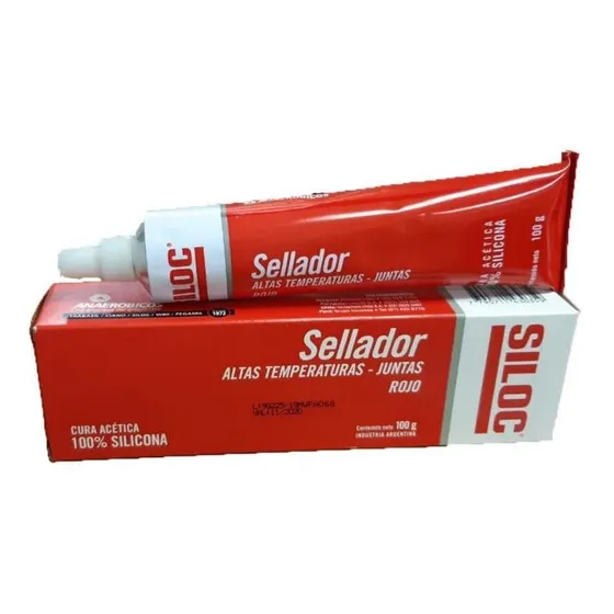 Sellador De Juntas Siloc Rojo Altas Temperaturas 100g H Y T