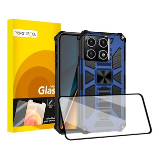 Kit Funda Para Poco X6 Pro 5g + Mica 9d Uso Rudo Stand Kit Funda Para Poco X6 Pro 5g + Mica 9d Uso Rudo Stand