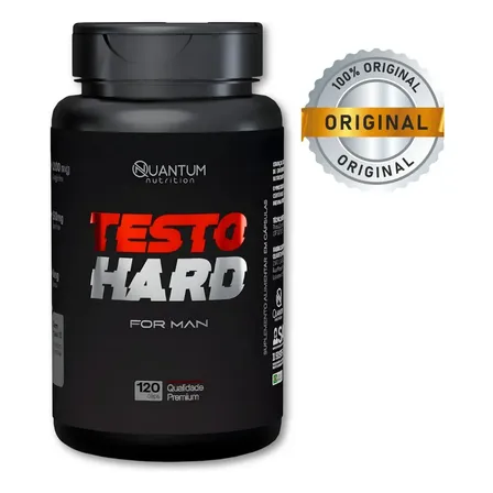 Testo Hard For Man 120 Cápsulas Suplemento Alimentar Mais Energia Pre Treino Pre Workout Sem Sabor