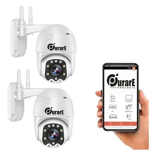 2 Camara Ip Seguridad Fullhd  Robotica Domo Con Seguimiento 