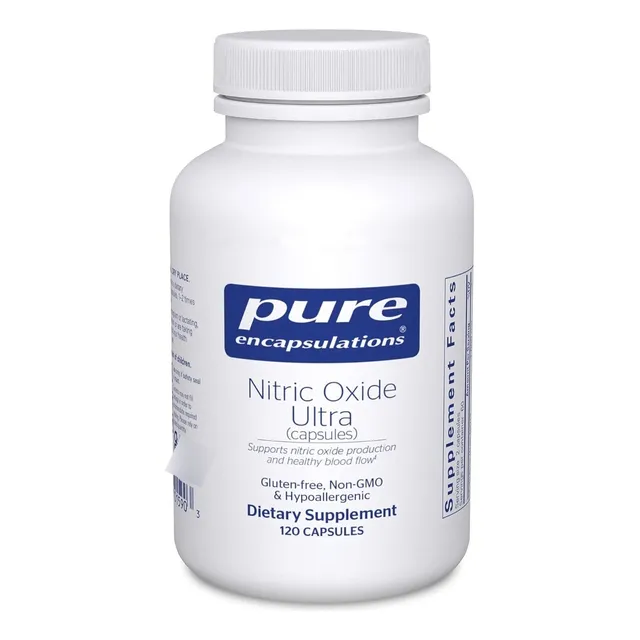 Óxido Nítrico Ultra Pure Encapsulations 120 Cápsulas Sabor Sin Sabor