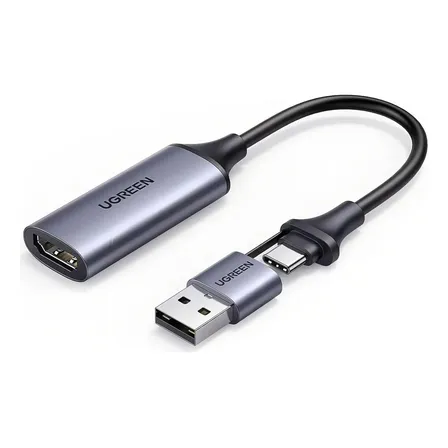 Placa De Captura De Vídeo Hdmi Via Usb/usb-c Ugreen 40189