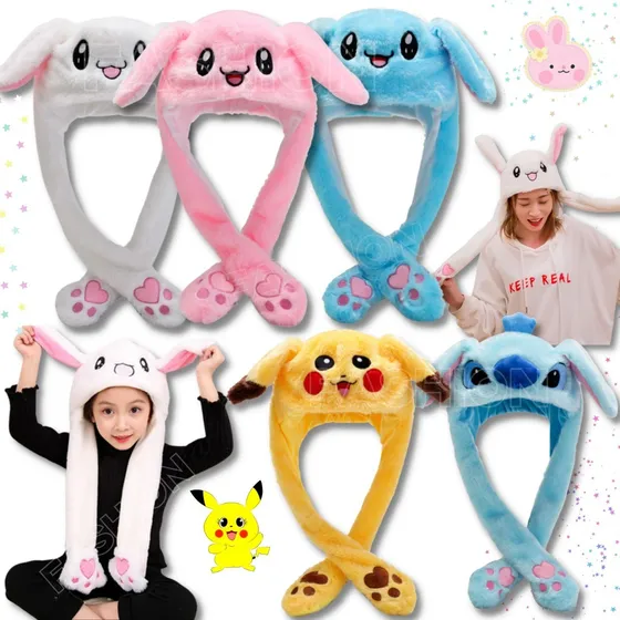 Gorro Peluche Mueve Orejas Levanta Unicornio Animales