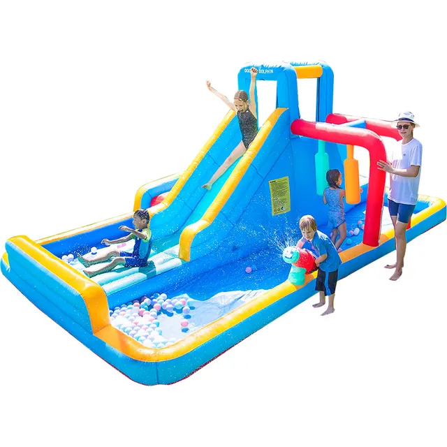 Brincolín Inflable Infantil Resbaladilla Y Área De Brincos