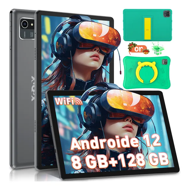 Tablet Xgody N01 Infantil 128 GB Almacenamiento Y 8 GB Ram Android 12 6500 mAh With Anticaída Protector Anticaída Y Certification Google Gms