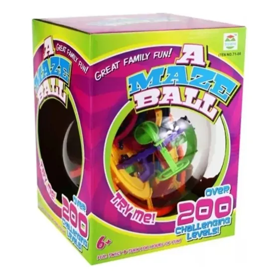 Bola Laberinto 3d,  Grande Xl, Juguete Didáctico 200 Niveles